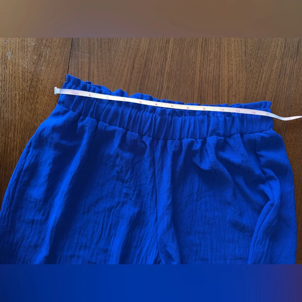 Susan Graver Electric Blue Wide-Leg Pants - Picture 8 of 14